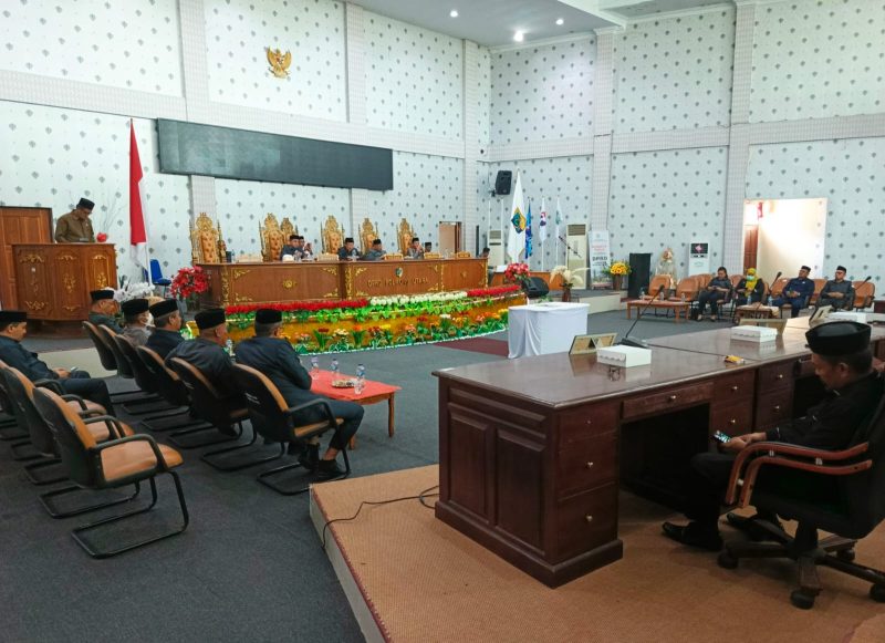 Rapat Paripurna, Pansus DPRD Rekomendasikan 17 Point Hasil Evaluasi Dewan LKPJ Bupati TA.2024
