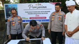 Kapolda Sulut Irjen Pol Roycke Harry Langie Kunjungi Polres Minsel Dan Resmikan Pura Bhayangkara Setia Bhuwana