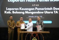 Ketua DPRD Boltara Frangki Chendra Hadiri Penyerahan Opini WTP dari BPK RI