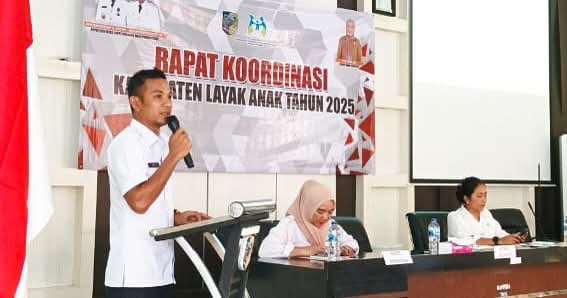 Wakil Bupati Bolaang Mongondow Utara (Bolmut), Mohammad Aditya Pontoh, S.IP membuka secara resmi Rapat Koordinasi Gugus Tugas Kabupaten Layak Anak (KLA) tahun 2025