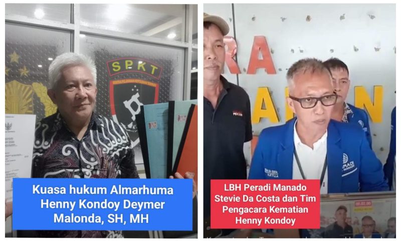 Peradi Manado Cari Keadilan Kematian Henny Kondoy