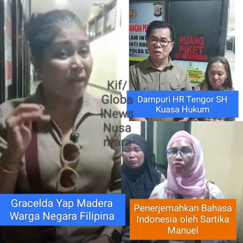 Gracelda Yap Madera, seorang perempuan warga negara Filipina asal General Santos City