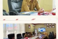 Sekretaris Daerah Kabupaten Bolaang Mongondow Utara, dr. Jusnahn C. Mokoginta, MARS, mengikuti Rapat Koordinasi Pengendalian Inflasi Daerah yang dilaksanakan secara virtual