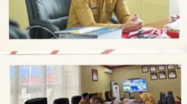 Sekretaris Daerah Kabupaten Bolaang Mongondow Utara, dr. Jusnahn C. Mokoginta, MARS, mengikuti Rapat Koordinasi Pengendalian Inflasi Daerah yang dilaksanakan secara virtual