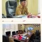 Sekretaris Daerah Kabupaten Bolaang Mongondow Utara, dr. Jusnahn C. Mokoginta, MARS, mengikuti Rapat Koordinasi Pengendalian Inflasi Daerah yang dilaksanakan secara virtual