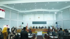 Dewan Perwakilan Rakyat Daerah (DPRD) Kabupaten Bolaang Mongondow Utara menggelar Rapat Paripurna dalam rangka penyampaian Program Pembentukan Peraturan Daerah (Propemperda) Tahun 2025