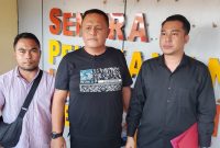 Stenly Sendow Dan Kuasa Hukum Datang Dipolda Sulut  Lapor Oknum Yang Sebut Dirinya Back Up Mafia Solar 