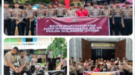 Polisi Bersih-bersih Lingkungan di Pasar dan Terminal Paal 2, Gereja GPDI Pusat serta Gereja Katolik Hati Tersuci Maria