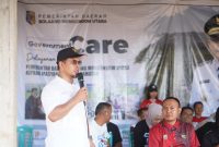 Bupati Boltara Dr. Sirajudin Lasena, SE, M.Ec.Dev., secara resmi mencanangkan kegiatan pelayanan kepada masyarakat melalui program Government Care yang dilaksanakan perdana tahun 2025