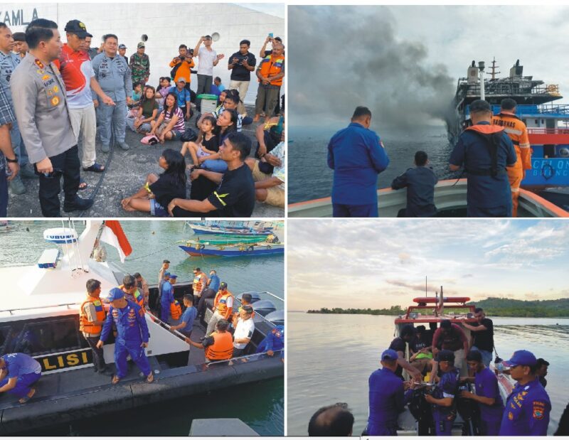 Aksi cepat dan tegas Kapolda Sulawesi Utara (Sulut) Irjen Pol Roycke Harry Langie menuai apresiasi. Bersama Wakapolda Brigjen Pol Awi Setiyono, Kapolda memimpin langsung proses penyelamatan dramatis penumpang KM Barcelona V.A yang terbakar