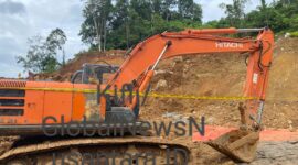 Tambang Emas Ilegal Ratatotok Disikat Polda Sulut, Excavator Cie Dede Jadi Barang Bukti