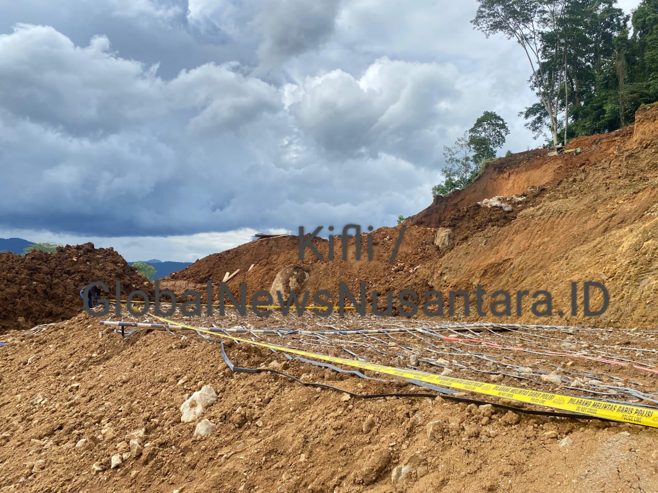 Tambang Emas Ilegal Ratatotok Disikat Polda Sulut, Excavator Cie Dede Jadi Barang Bukti