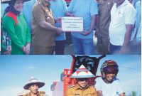 Bupati Boltara Serahkan Bantuan Mesin Panen Padi Combine Harvester kepada Kelompok Tani Tampo Damba III