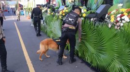 Satbrimob Polda Sulut Sterilkan Lokasi Puncak TIFF 2025, Pastikan Aman untuk VVIP & VIP