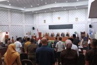 Rapat Paripurna DPRD yang digelar di ruang sidang DPRD Bolmut,