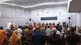 Rapat Paripurna DPRD yang digelar di ruang sidang DPRD Bolmut,