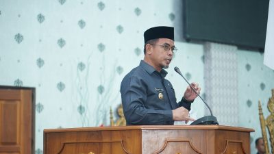 Bupati Bolaang Mongondow Utara, Dr. Sirajudin Lasena, SE., M.Ec.Dev, dalam sambutannya menyampaikan apresiasi atas dukungan Pansus dan seluruh fraksi DPRD yang telah memberikan perhatian serius dalam pembahasan RPJMD