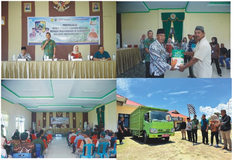 Wakil Bupati Bolmut Serahkan Benih Jagung Hibrida untuk 61 Kelompok Tani di Kaidipang