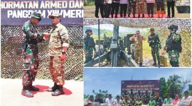Bupati Bolmut Hadiri Kegiatan Menembak Kehormatan Senjata Berat Yonarmed 19/Bogani