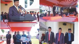 Saifup Ambarak, S.Pd.I, memimpin pembacaan Ikrar dalam Upacara Peringatan Hari Kesaktian Pancasila Tahun 2025