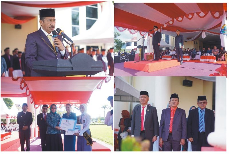 Saifup Ambarak, S.Pd.I, memimpin pembacaan Ikrar dalam Upacara Peringatan Hari Kesaktian Pancasila Tahun 2025