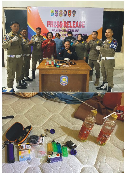 Satpol PP Tolitoli Amankan Pasangan Bukan Suami Istri Sedang Pesta Narkoba