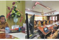 Rapat Koordinasi (Rakor) Pengendalian Inflasi Daerah yang digelar secara virtual oleh Kementerian Dalam Negeri RI