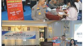 Polda Sulut Gelar Aksi Donor Darah Massal Sambut HUT ke-74 Humas Polri
