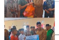 Bupati Bolmut Serahkan Bantuan Sosial Permakanan dan Bantuan Tunai di Kecamatan Bintauna