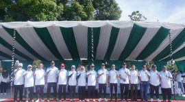 Pemda Bolmut Canangkan HUT ke-54 KORPRI di Lapangan Kembar Boroko