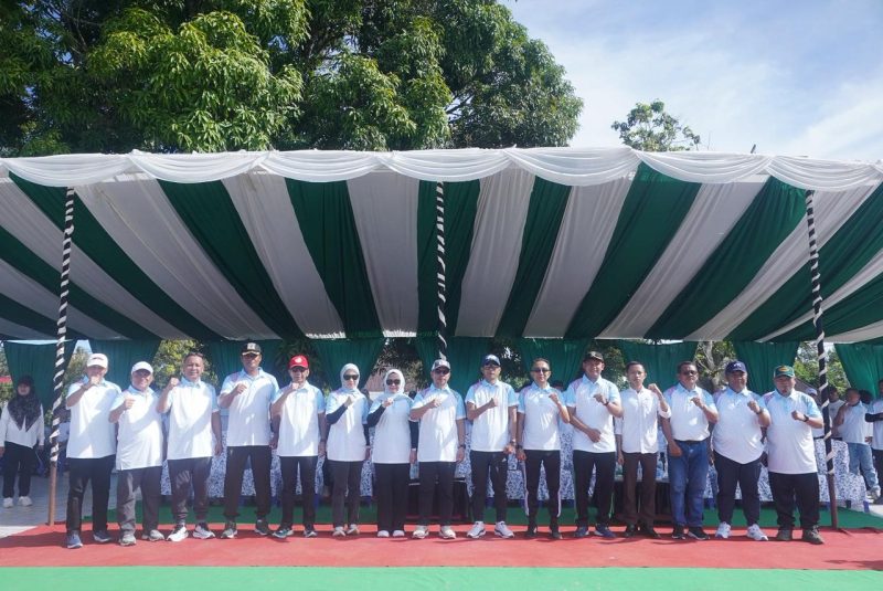 Pemda Bolmut Canangkan HUT ke-54 KORPRI di Lapangan Kembar Boroko