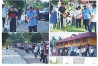 Bupati dan Wakil Bupati Boltara Ikuti Apel Pagi ASN di Pantai Batu Pinagut