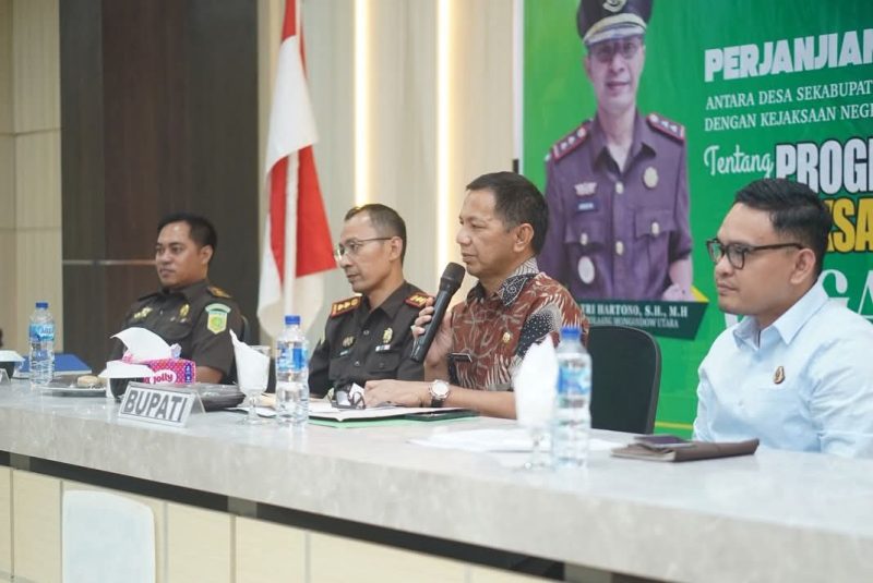 Sekda Boltara Hadiri Sosialisasi Peran Perdata dan TUN, Sangadi Teken Kerja Sama Jaga Desa