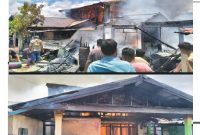Empat Rumah Warga di Kelurahan Baru Tolitoli Ludes Terbakar, Diduga Akibat Korsleting Listrik
