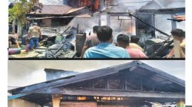 Empat Rumah Warga di Kelurahan Baru Tolitoli Ludes Terbakar, Diduga Akibat Korsleting Listrik