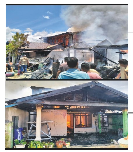 Empat Rumah Warga di Kelurahan Baru Tolitoli Ludes Terbakar, Diduga Akibat Korsleting Listrik