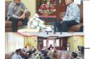 Bupati Bolaang Mongondow Utara (Boltara), Sirajudin Lasena, menerima kunjungan kerja Kepala Badan Narkotika Nasional (BNN) Kabupaten Bolaang Mongondow, Recky M. Rotinsulu,