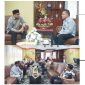 Bupati Bolaang Mongondow Utara (Boltara), Sirajudin Lasena, menerima kunjungan kerja Kepala Badan Narkotika Nasional (BNN) Kabupaten Bolaang Mongondow, Recky M. Rotinsulu,