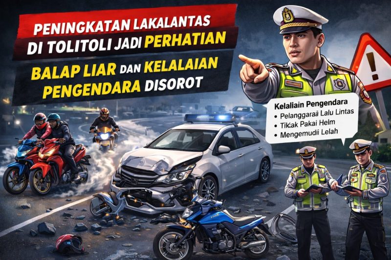 Peningkatan Lakalantas di Tolitoli Jadi Perhatian, Balap Liar dan Kelalaian Pengendara 