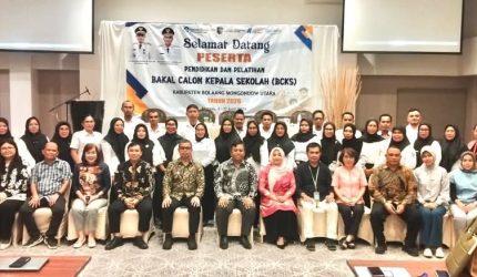 Bupati Boltara Tutup Diklat Calon Kepala Sekolah, Tekankan Kepemimpinan Adaptif