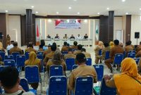 menggelar rapat koordinasi Forum Komunikasi Pimpinan Daerah (Forkopimda) di lantai III Kantor Bupati