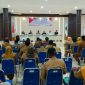 menggelar rapat koordinasi Forum Komunikasi Pimpinan Daerah (Forkopimda) di lantai III Kantor Bupati