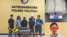 KBO Satresnarkoba Tolitoli, IPDA Ahmad Pimpin Penggerebekan, dikampung kuda,Wanita 26 tahun simpan sabu 315,1gram diringkus