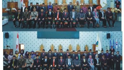 Sidang paripurna yang menjadi bagian dari rangkaian peringatan HUT ke-19 Kabupaten Bolaang Mongondow Utara berlangsung khidmat dan dihadiri unsur pemerintah, legislatif, Forkopimd