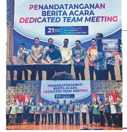 Wakil Bupati Bolaang Mongondow Utara (Boltara), Moh Aditya Pontoh, menghadiri agenda strategis Dedicated Team Meeting (DTM) Regional Investor Relations Unit (RIRU) Sulawesi Utara 2026