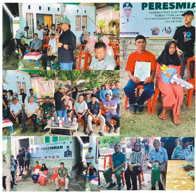 Bupati Boltara Resmikan Rumah Layak Huni Program Penanggulangan Kemiskinan Daerah di Ollot I