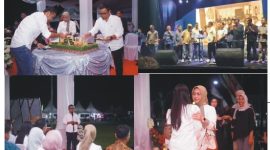 Pesta Rakyat dalam rangka memeriahkan Hari Ulang Tahun (HUT) ke-19 Kabupaten Boltara di Lapangan Kembar Boroko,