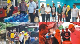 Bupati Thariq dan Wagub Gorontalo Tinjau Lokasi Banjir di Biau