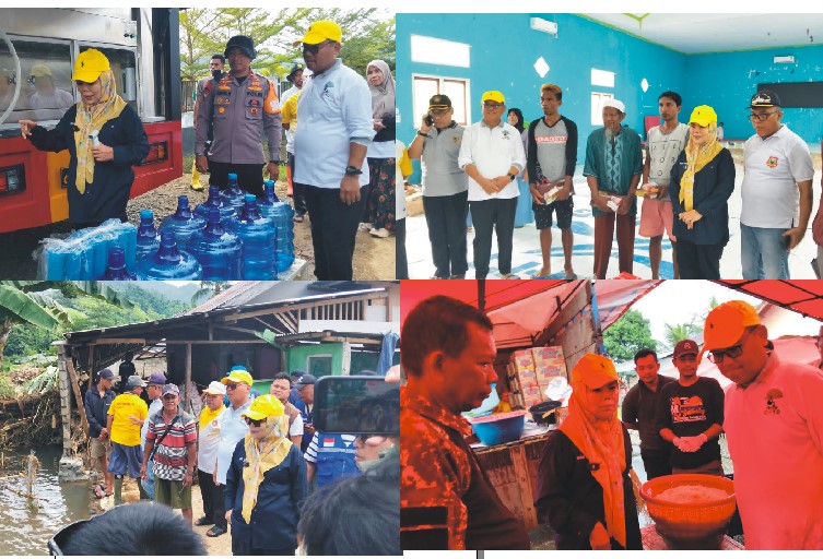Bupati Thariq dan Wagub Gorontalo Tinjau Lokasi Banjir di Biau