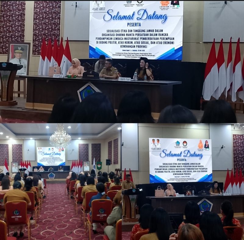 Gubernur Sulut YSK Bersama Sekprov Sukses Dorong Program Perempuan dan Anak, Kegiatan Dharma Wanita Dinilai Berdampak Nyata